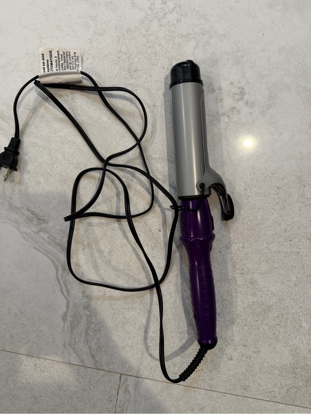 Bed Head TIGI Swerve & Curve Curling Iron Purple Silver